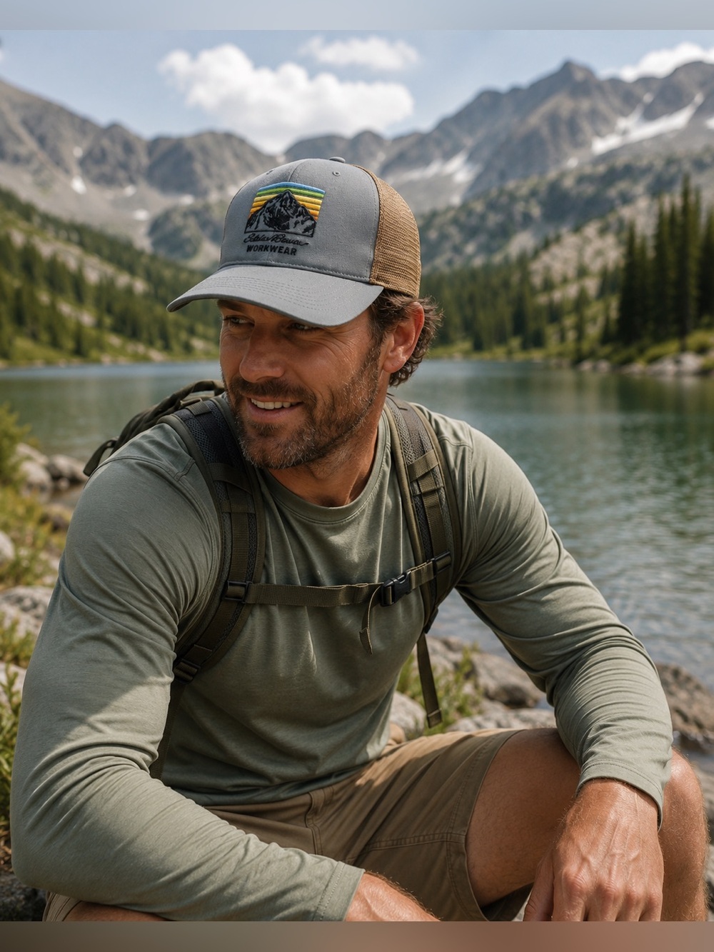 EDDIE BAUER Workwear Snapback Mesh Back Hat